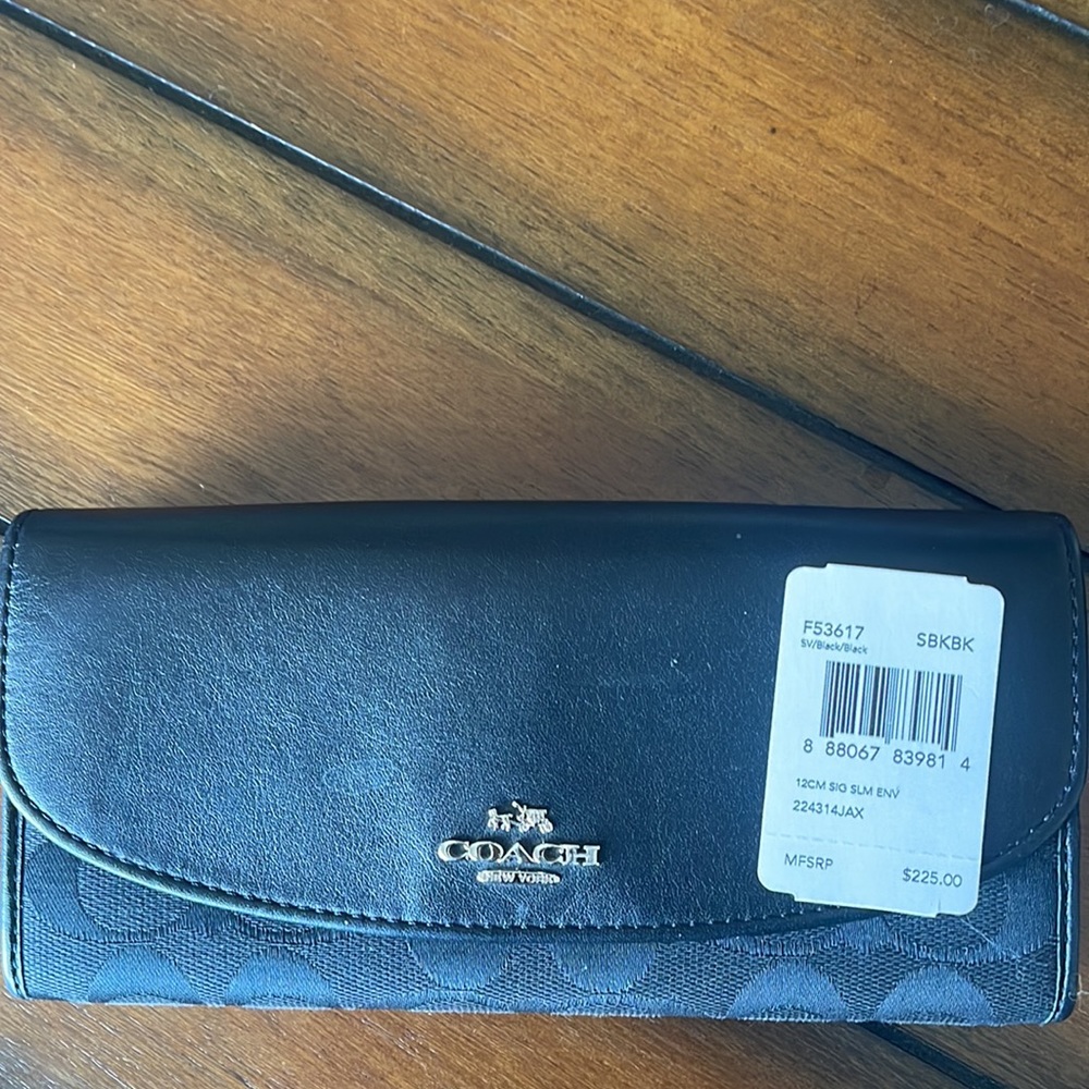 Black coach wallet - Picture 3 of 3